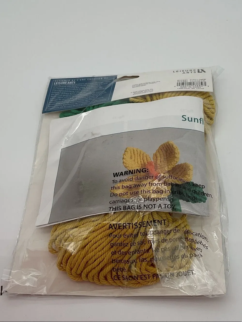 Sunflower Macrame Kit - Yellow